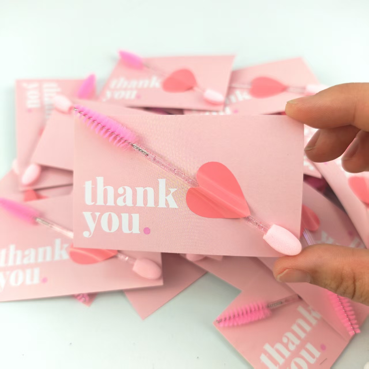 Makeup Brush Set - Eyelash Extension Client Thank You Cards