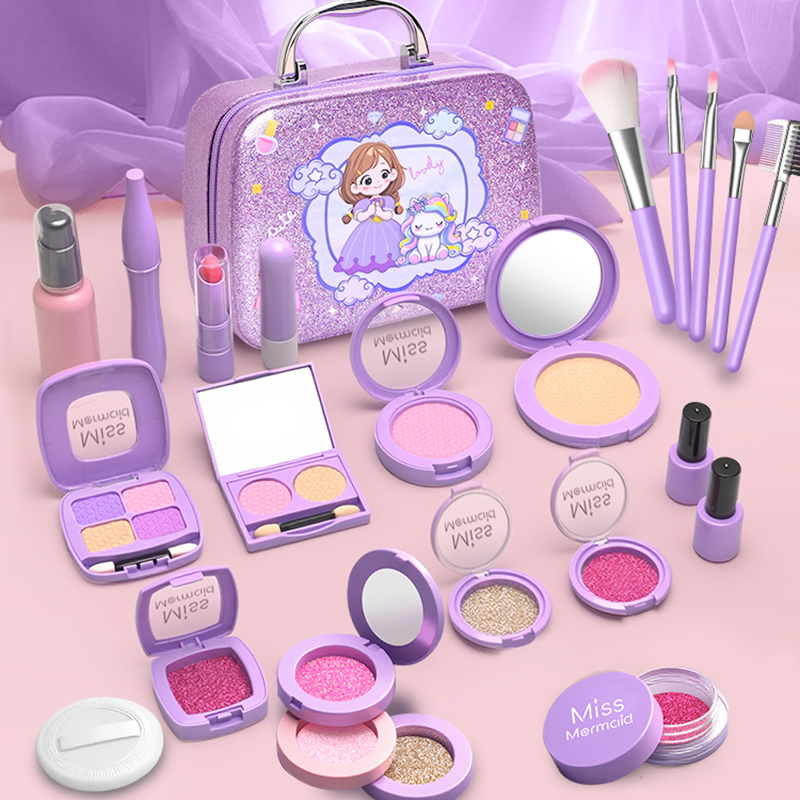Beauty Makeup Kit For Kids - Kids Toys Simulation Cosmetics Set Pretend