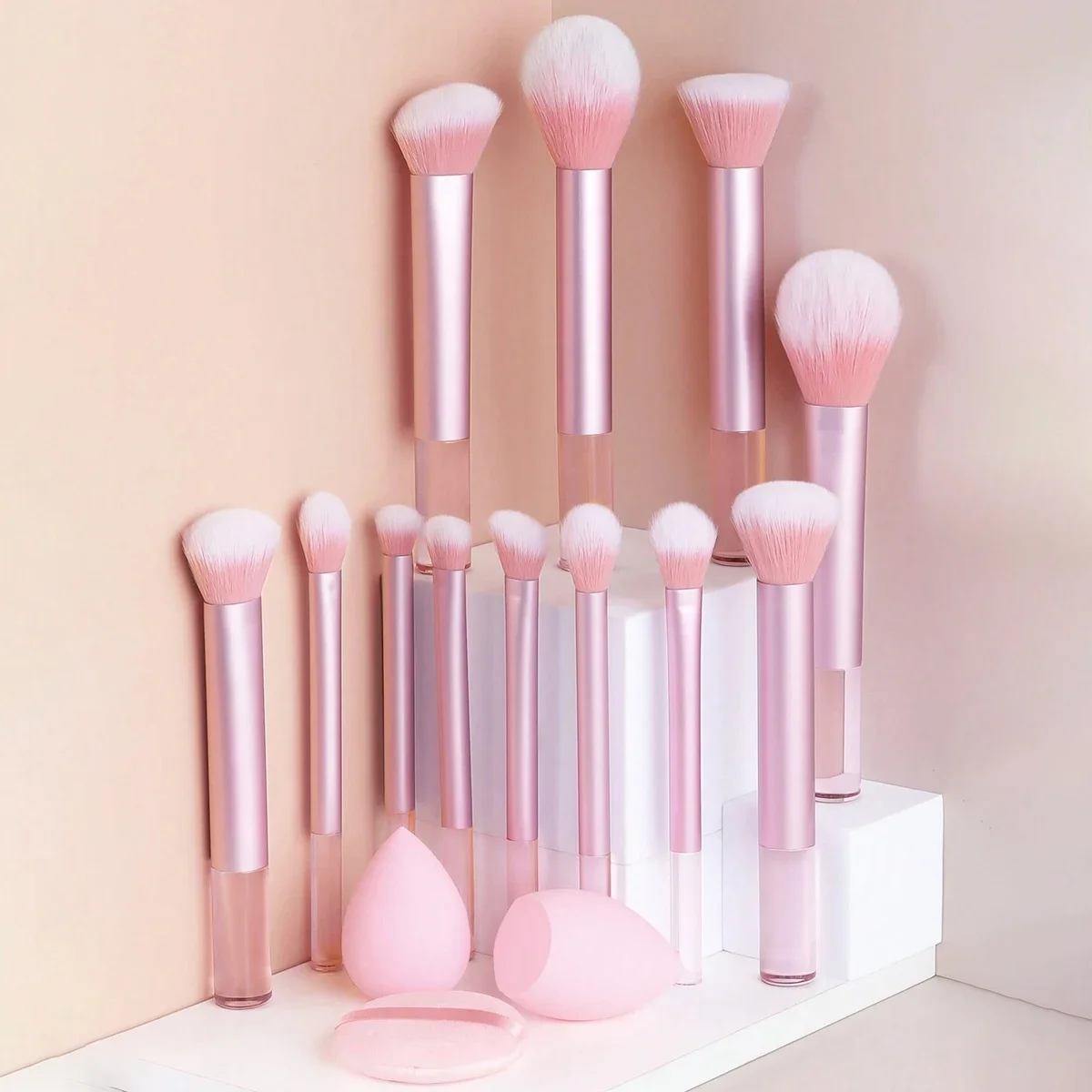 Beauty Makeup Youtube - 15Pcs All‑in‑One Makeup Tool Kit Aluminum