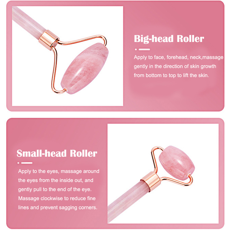 Natural Rose Quartz Jade Rolle - Jade Roller Gua Sha recension och pris