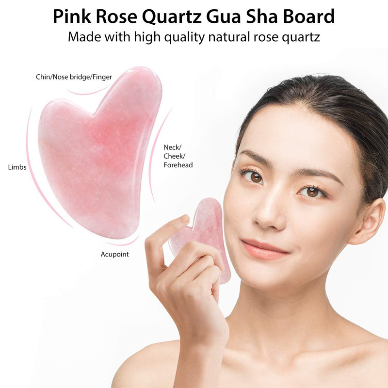 Natural Rose Quartz Jade Rolle - Jade Roller Gua Sha recension och pris
