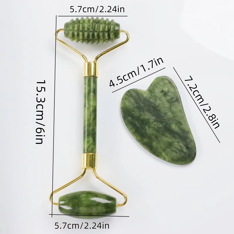Jade Spike Roller & Gua Sha Se - Jade Roller Gua Sha recension och pris