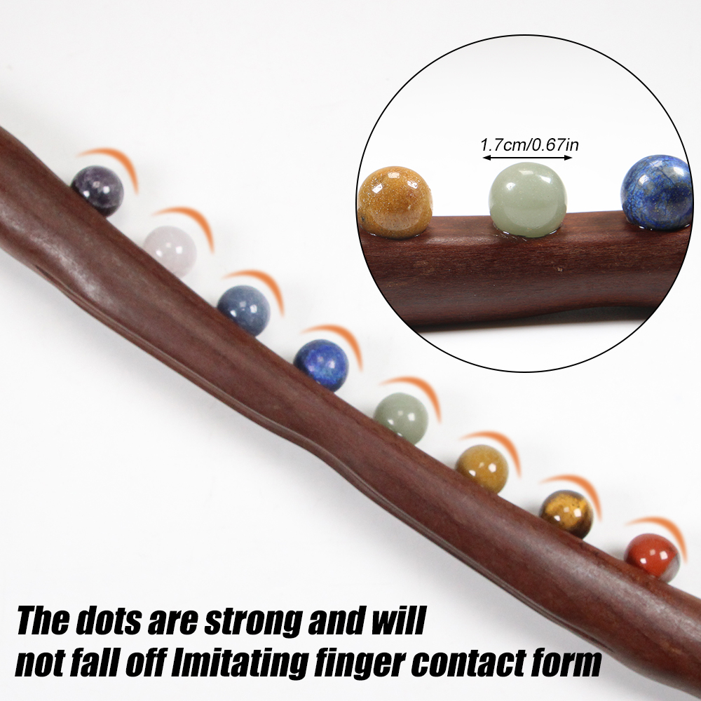 Wood Massage Stick 10 Jade Sto - Jade Roller Gua Sha recension och pris