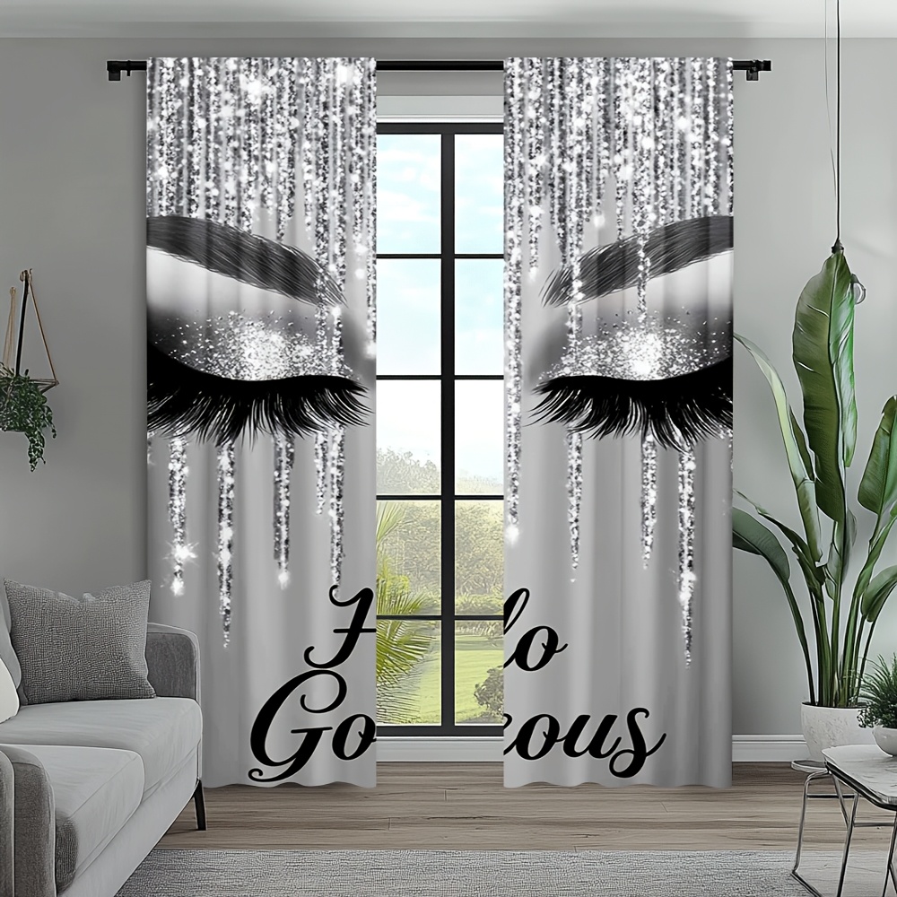 2pcs Eyelash Curtains Silver G - Beauty Makeup Youtube recension och pris