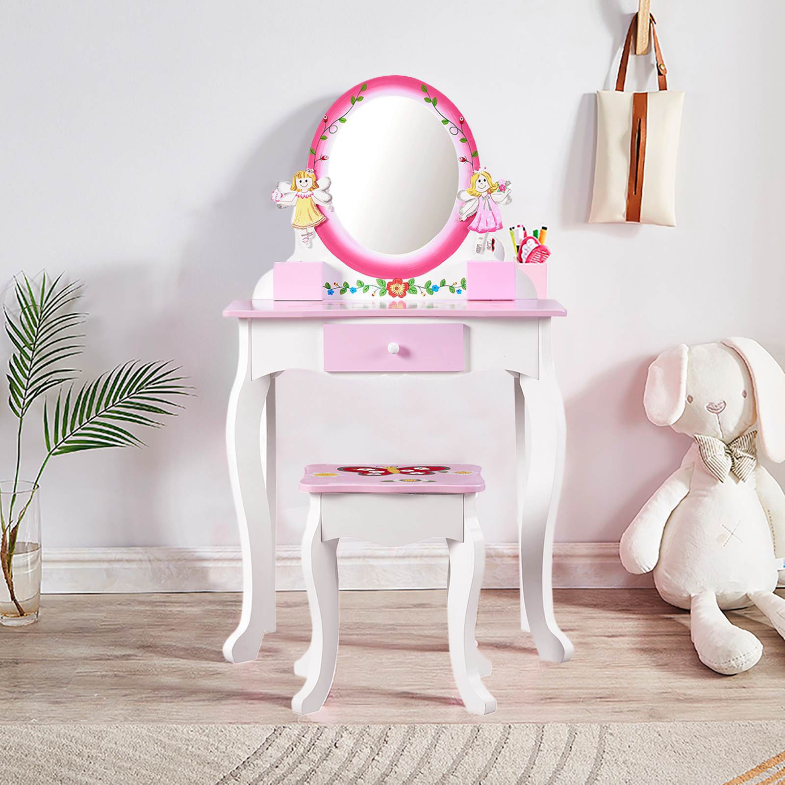 Kids Vanity Set Floral Printed - Beauty Makeup Kit For Kids recension och pris