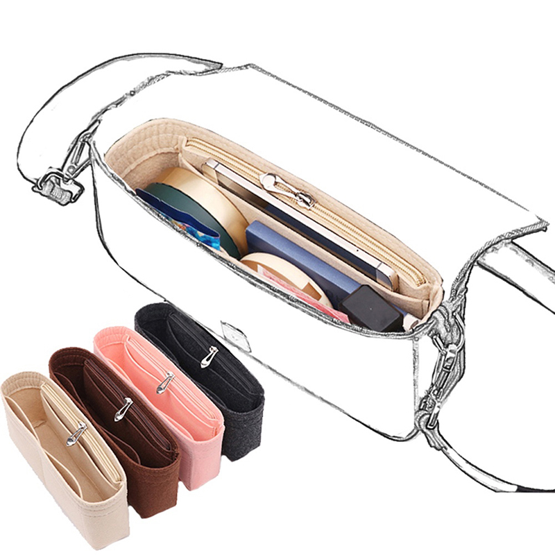 1PC Felt Insert Bag Organizer, - Ysl Beauty Makeup Bag recension och pris