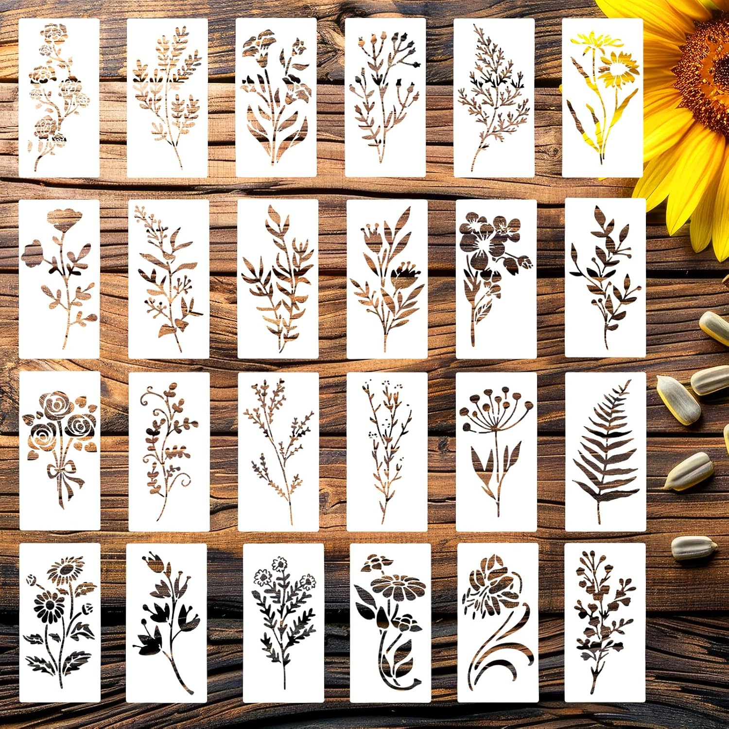 24pcs/Set Wildflower Stencils  - Beauty Makeup Kit For Kids recension och pris