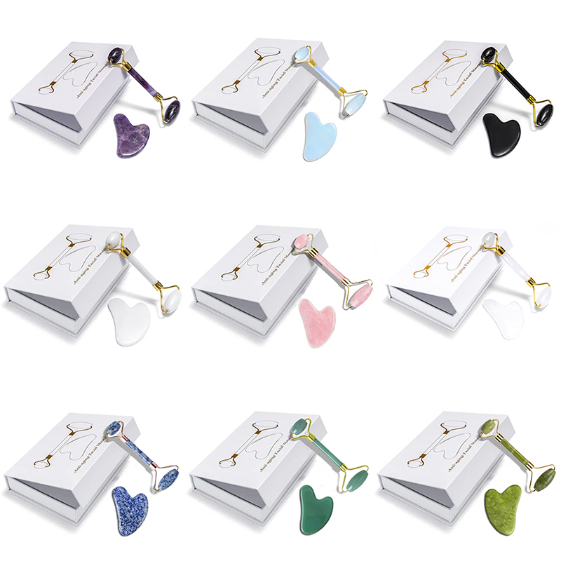 Rose Quartz Natural Jade Rolle - Jade Roller Gua Sha recension och pris