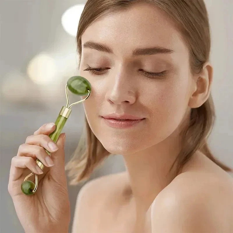 Rose Quartz Natural Jade Rolle - Jade Roller Gua Sha recension och pris
