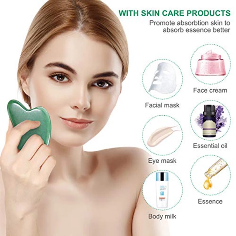 Rose Quartz Natural Jade Rolle - Jade Roller Gua Sha recension och pris