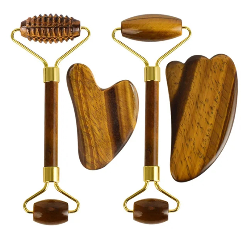 Natural Tiger Eye Jade Roller  - Jade Roller Gua Sha recension och pris