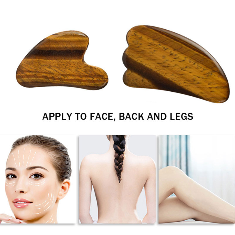 Natural Tiger Eye Jade Roller  - Jade Roller Gua Sha recension och pris