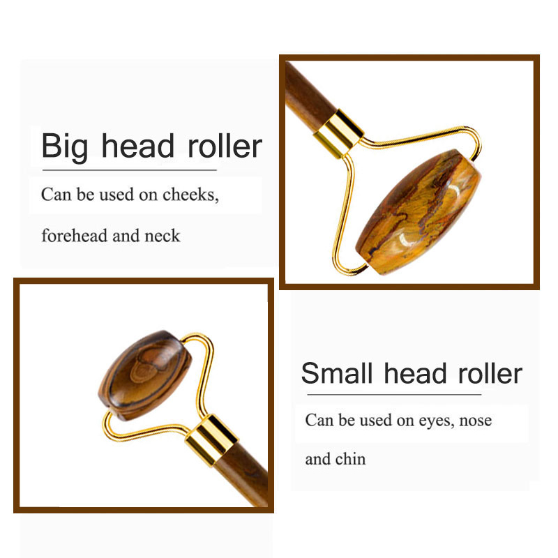 Natural Tiger Eye Jade Roller  - Jade Roller Gua Sha recension och pris