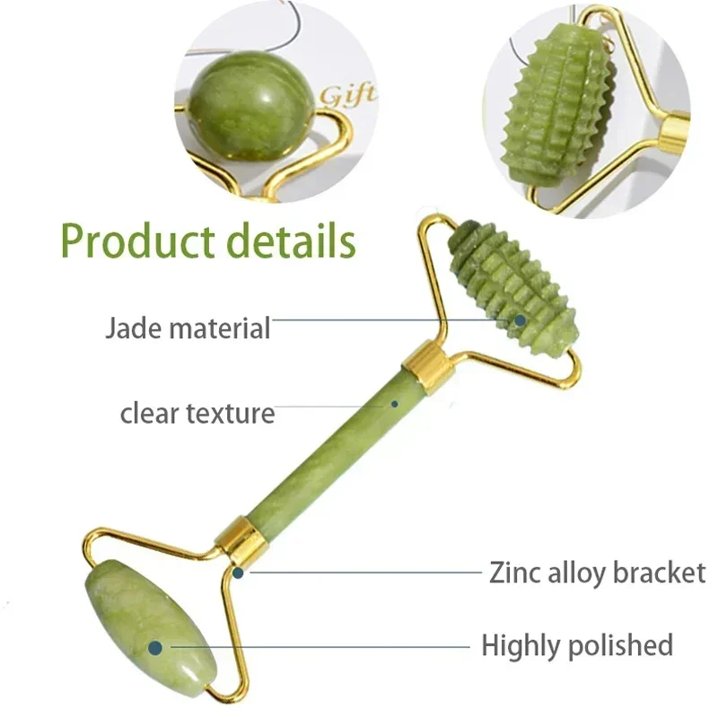 Natural Jade Roller Face Gua S - Jade Roller Gua Sha recension och pris