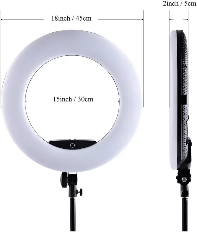 FD480 Ring Lamp 18 Inch LED Ri - Beauty Makeup Youtube recension och pris